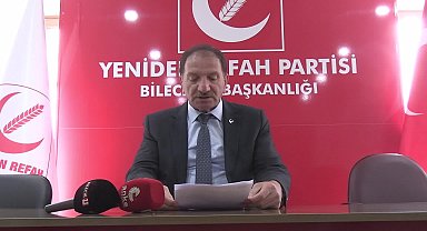 Yeniden Refah Bilecik İl Başkanı Arslanboğa: