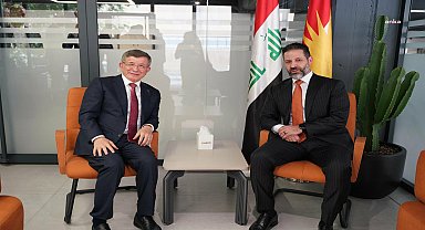 Ahmet Davutoğlu, Irak Kürt Bölgesel Yönetimi Başbakan Yardımcısı Kubad Talabani ile görüştü
