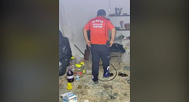 Alanya Belediyesi Zabıta Müdürlüğü ekipleri, ruhsatsız şalgam imalathanesini mühürledi