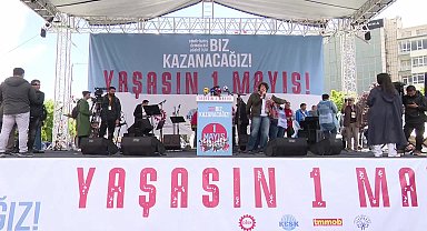 Ankara'da 1 Mayıs... DİSK, KESK, TMMOB ve sivil toplum örgütleri, Tandoğan Meydanı'nda: 