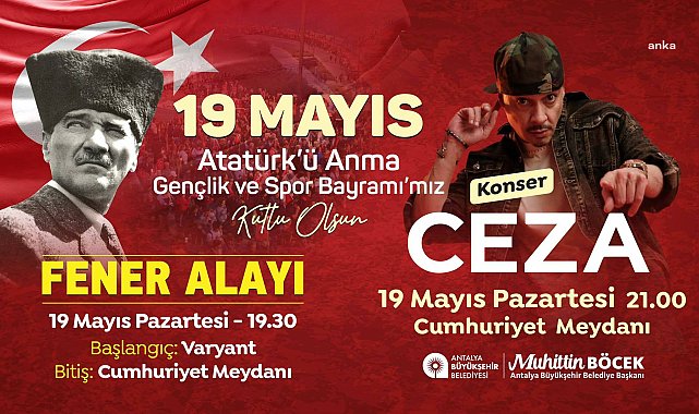 Antalya Büyükşehir Belediyesi, 19 Mayıs'ı coşkuyla kutlayacak