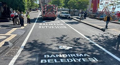 Bandırma Belediyesi, Mehmetçik Caddesi'ni yeniledi