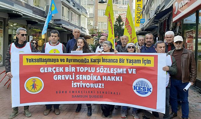 BES Samsun Şubesi: Yoksulluk sınırı üzerinde bir temel ücret istiyoruz