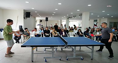 Beylikdüzü’nün özel sporcuları, masa tenisinde ter döktü 