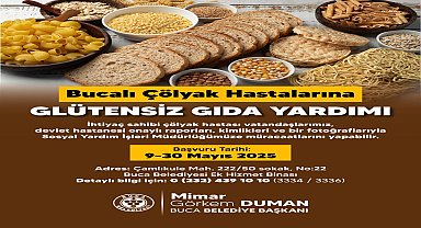 Buca Belediyesi’nden çölyak hastalarına glütensiz gıda yardımı
