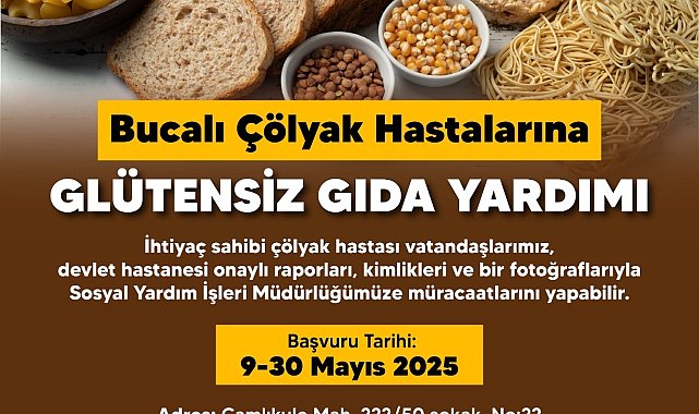 Buca Belediyesi’nden çölyak hastalarına glütensiz gıda yardımı