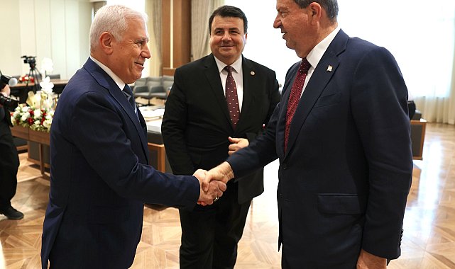 Bursa Büyükşehir Belediye Başkanı Bozbey’den KKTC Cumhurbaşkanı Tatar’a ziyaret