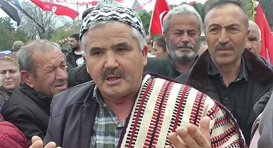 CHP'nin Konya mitingine heybeyle katılan çiftçi: