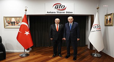 Cumhurbaşkanı Erdoğan, Ankara Ticaret Odasını ziyaret etti