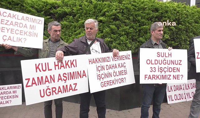 Eğrek’in iş arkadaşları Çalık Holding önünde toplandı: