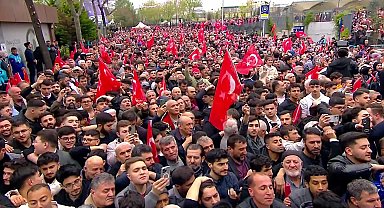 Erdoğan konuşurken 