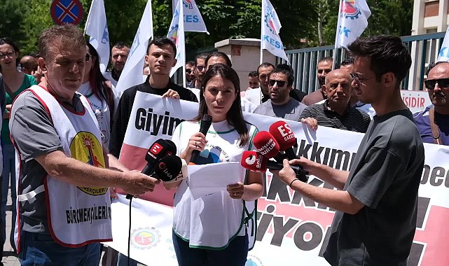 Eskişehir’de DSİ önünde açıklama: “Giyim yardımı ödemeleri Memur Sen’den tahsil edilsin”