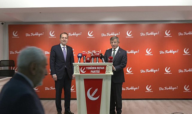 Gelecek Partisi'nden Yeniden Refah'a ziyaret... Davutoğlu: Otoriter rejimleri daha da otoriterleştirecek anayasa değişikliğini Türkiye'ye ihanet olarak görürüz