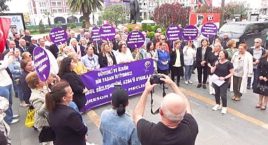 Giresun'da iki kadının öldürülmesi protesto edildi: