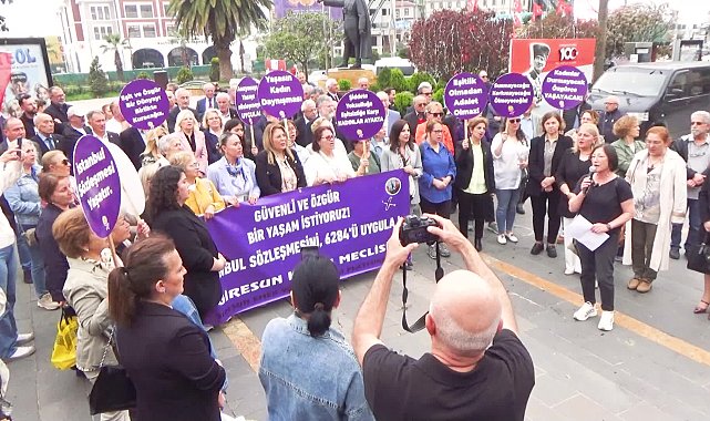 Giresun'da iki kadının öldürülmesi protesto edildi: