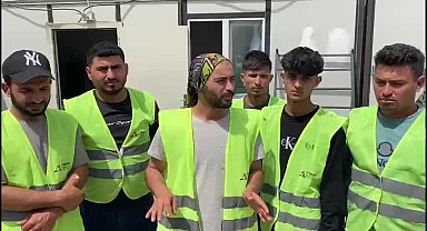 Hatay’da TOKİ işçileri eylem yaptı: