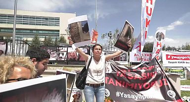 Hayvan hakları savunucuları Anayasa Mahkemesi önünde...