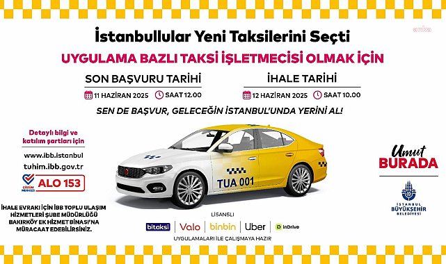 İBB, 150 yeni taksi plakasını ihaleye çıkarıyor: Kullanım hakkı 29 yıl