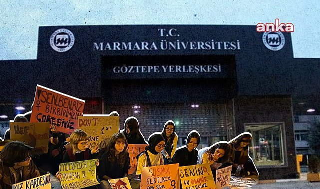 İkbal Uzuner ve Ayşenur Halil'in öldürülmesini protesto eden beş kadın öğrenciye