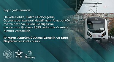 İstanbul'da 19 Mayıs’ta Sirkeci-Kazlıçeşme trenleri ücretsiz hizmet verecek