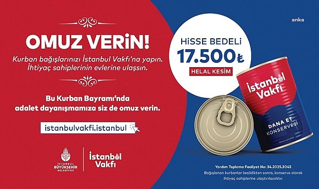 İstanbul Vakfı’nın kurban bağışı kampanyası başladı