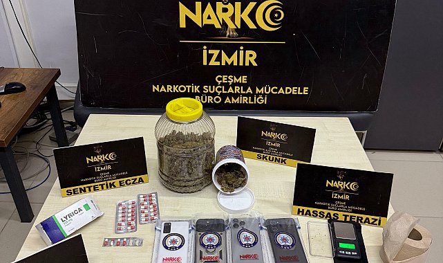 İzmir’de uyuşturucu ticareti şüphelisi 2 kişiye tutuklama