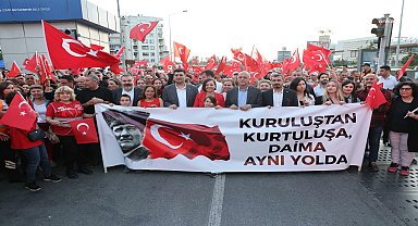 Karabağlar’da 19 Mayıs coşkusu, “Bağımsızlık Yürüyüşü” ile başladı
