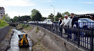 Karadeniz Ereğli Belediyesi'nden derelerde temizlik çalışması