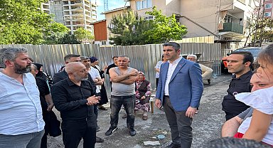 Kartal Belediye Başkanı Yüksel'den yangından etkilenen aileye destek ziyareti