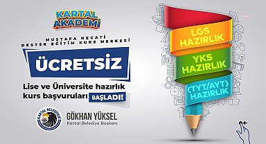 Kartal Belediyesi, ücretsiz LGS ve YKS hazırlık kursları başlatıyor