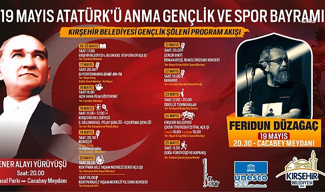 Kırşehir Belediyesi'nden 19 Mayıs'a özel program