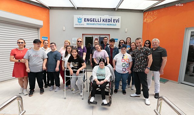 Konak'ta özel eğitim öğrencileri Engelli Kedi Evi ve Rehabilitasyon Merkezi’nde misafir edildi