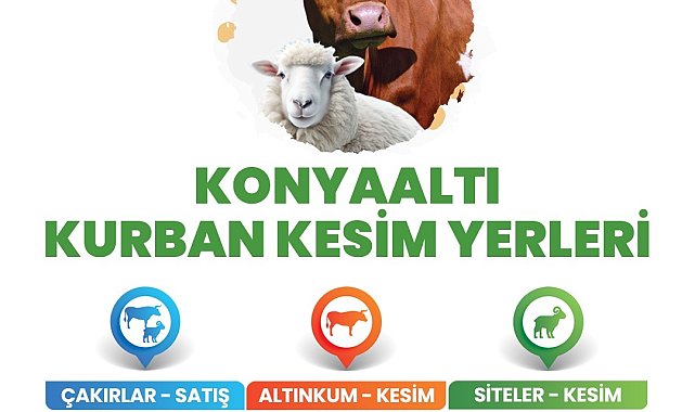 Konyaaltı Belediyesi'nden iki noktada kurban kesim desteği