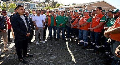 Kuşadası Belediye Başkanı Günel'den personele teşekkür ziyareti 