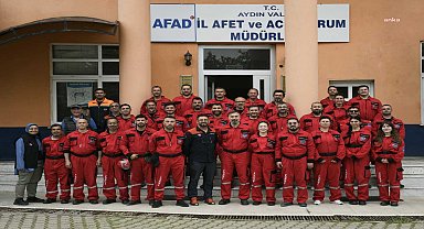 Kuşadası Belediyesi Arama Kurtarma ekibi, AFAD eğitimini başarıyla tamamladı