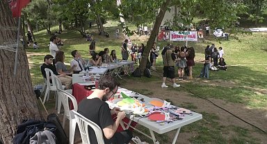 Maçka Demokrasi Parkı'nda tutuklu öğrenciler için 