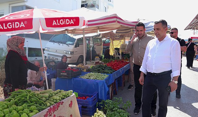 Manavgat Belediye Başkanı Kara'dan Çarşamba Pazarı'na ziyaret