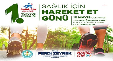 Manisa Büyükşehir Belediyesi’nden “Adım Adım Sağlık” etkinliği