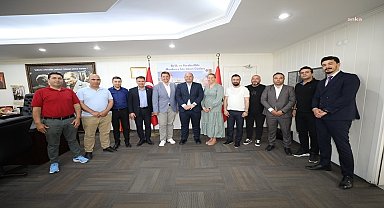Menderes Belediyesi Troisdorf Belediyesi Belediye Başkanı Alexander Biber’i ağırladı