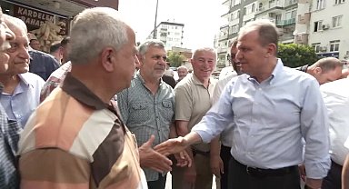Mersin Büyükşehir Belediye Başkanı Seçer’den Kiremithane Pazar Yeri’ne ziyaret