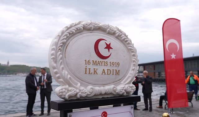 Milli Mücadele’nin ilk adımının atıldığı Karaköy Rıhtımı’nda anlamlı tören
