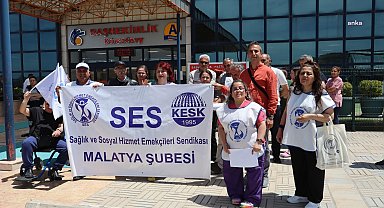 SES’ten Malatya Turgut Özal Tıp Merkezi önünde eylem... 