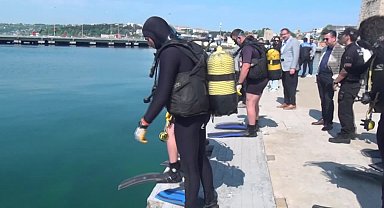 Sinop’ta denizden çöplük çıktı