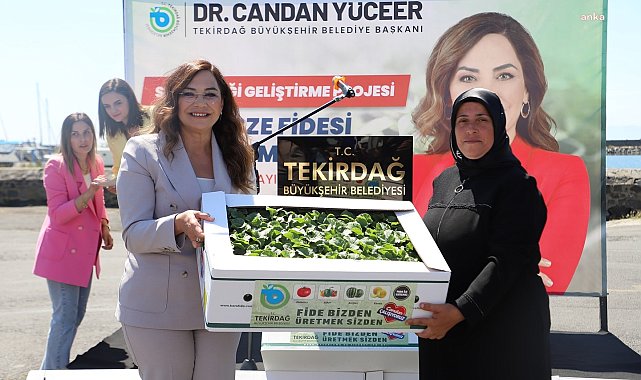 Tekirdağ Büyükşehir Belediyesi'nden üreticilere fide desteği