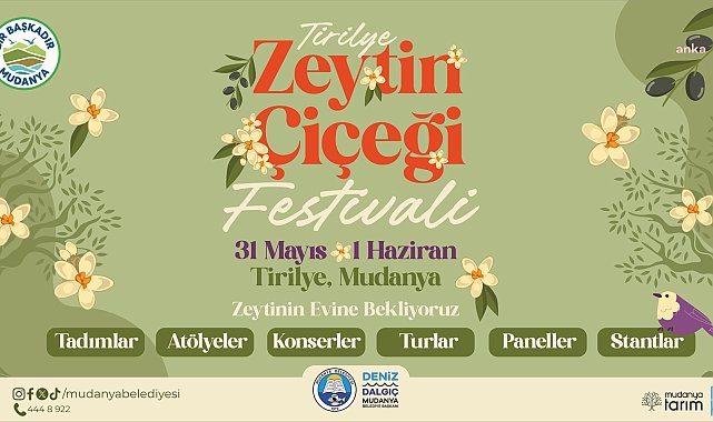 Tirilye’de Zeytin Çiçeği Festivali coşkusu