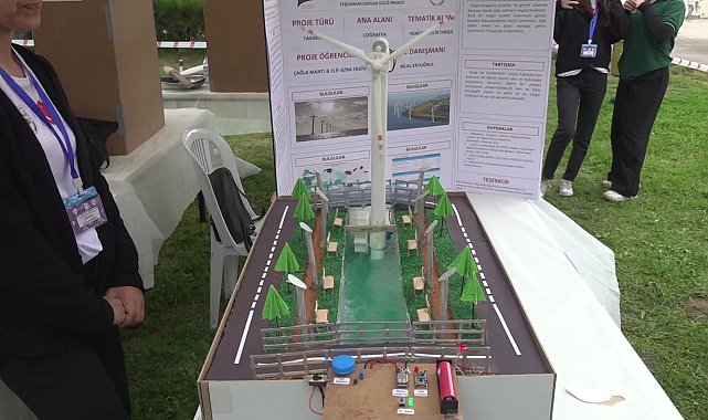 TÜBİTAK 4006 Bilim Fuarı’na seçilen proje, rüzgar ve su enerjisini birleştirerek elektrik üretmeyi hedefliyor