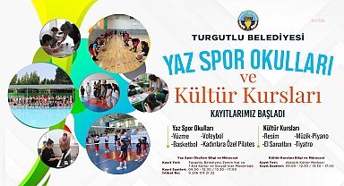 Turgutlu Belediyesi Yaz Spor Okulları ve Kültür Kursları'na kayıtlar başladı