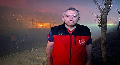 Aliağa'da yangınla mücadele sürüyor