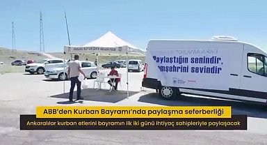 Ankara Büyükşehir Belediyesi'nden bayramda paylaşma seferberliği