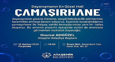 Ataşehir Belediyesi’nden ücretsiz çamaşırhane hizmeti